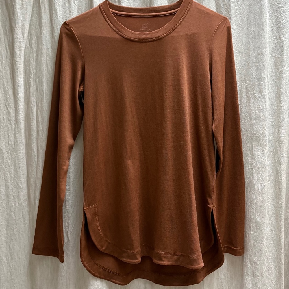 BRAND NEW XS Woolx Hazel Merino long sleeved tunic top- Travel perfection!
